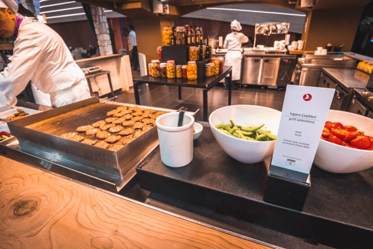 Turkish Airlines Business Lounge Made to Order Food Turkish Airlines Business Lounge Made to Order Food
