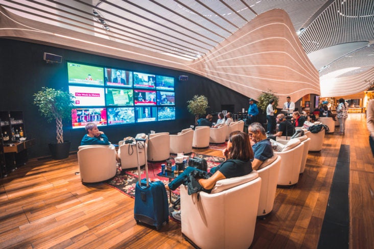 Turkish Airlines Business Lounge TV Zone