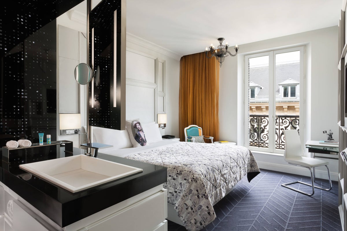 W Paris Opéra Bedroom View