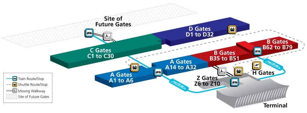 Washington Dulles Airport IAD Terminal Guide 2025 Washington Dulles Airport AeroTrain 