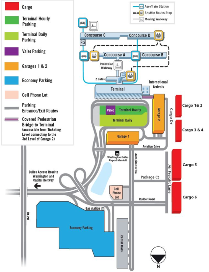 Washington Dulles International Airport IAD Terminal Guide 2020 