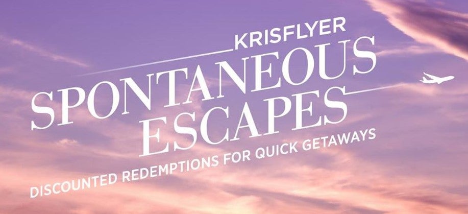 krisflyer spontaneous escapes