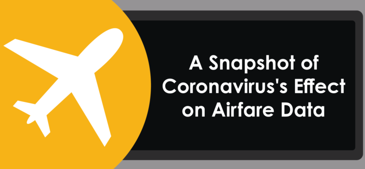 snapshot of airfare prices coronavirus
