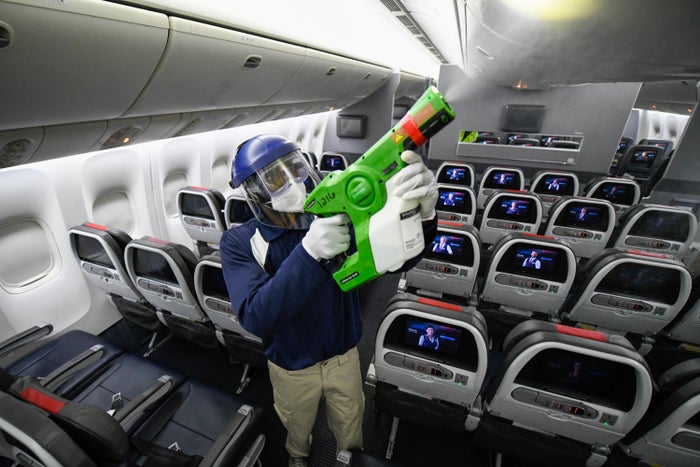 American Airlines Electrostatic Spraying