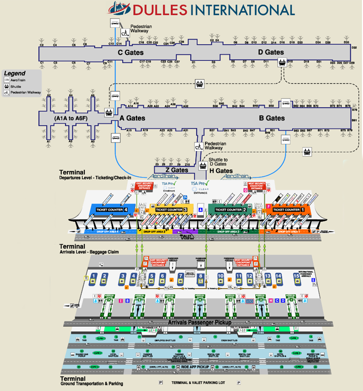 Washington Dulles International Airport IAD - Terminal Guide [2023]