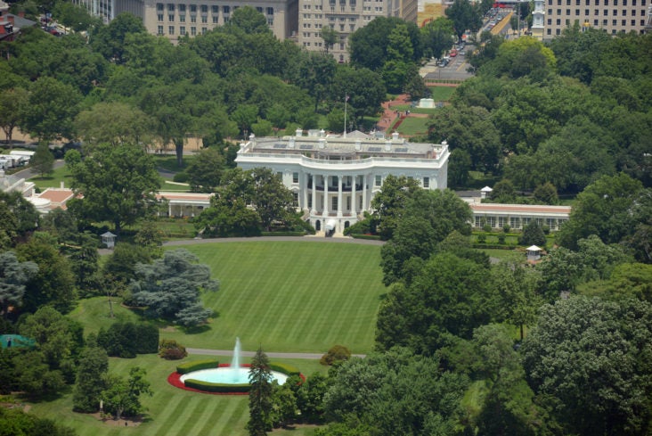 White House Aerial View White House Aerial View