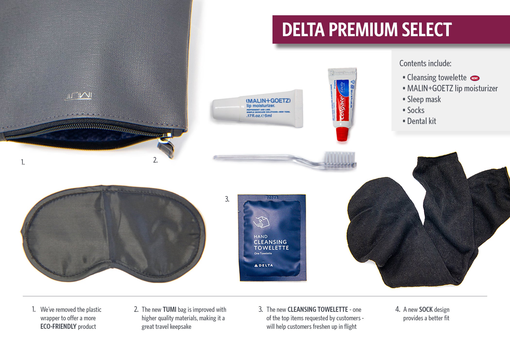 Delta business 2024 class amenity kit