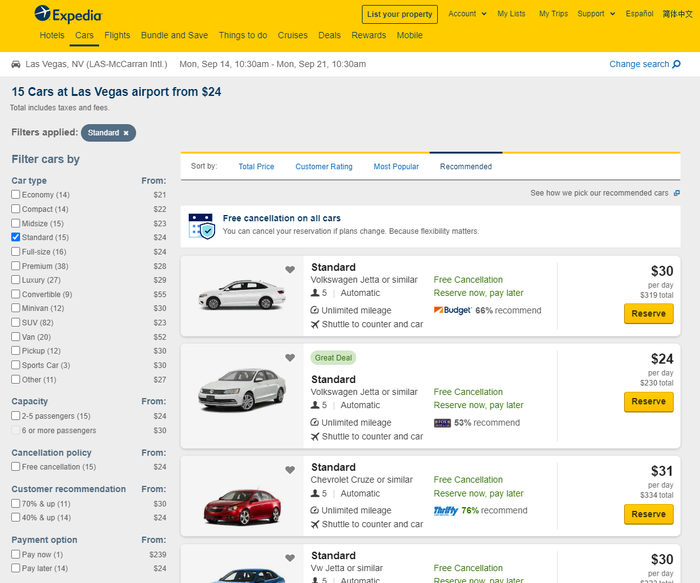 Expedia Las Vegas