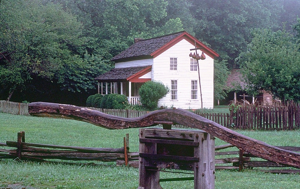 Gregg Cable House in Cades Cove in Great Smoky Mountains National Park