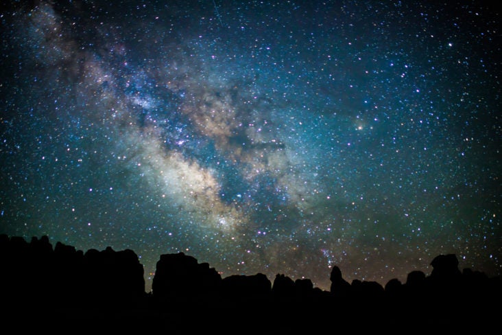 Milky Way above Chesler Park in Canyonlands National Park Milky Way above Chesler Park in Canyonlands National Park