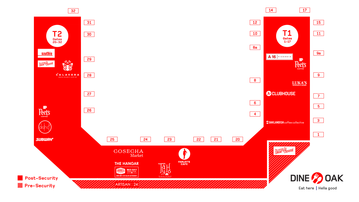 Oakland International Airport [OAK] Terminal Guide [2022]