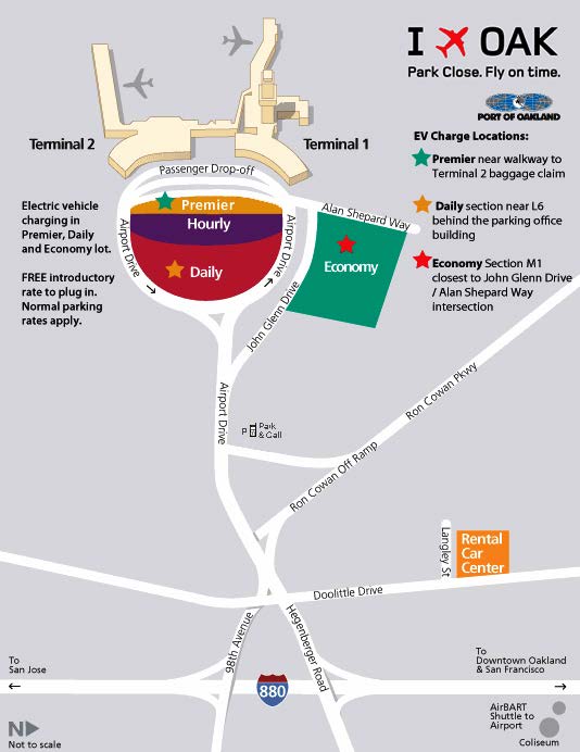 Oakland International Airport Parking Map 