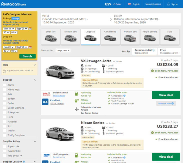 How To Book Cheap Car Rentals In Orlando Fl