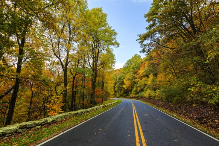 Skyline Drive in Shenandoah National Park Skyline Drive in Shenandoah National Park