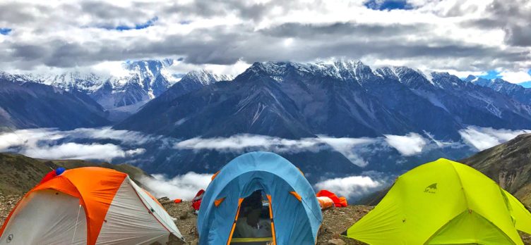 Camping Tents in Mountains