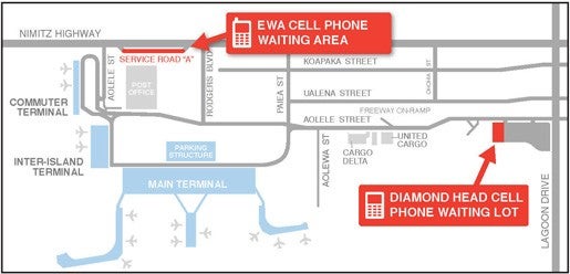 Daniel K. Inouye International Airport Cell Phone Waiting Lot Daniel K. Inouye International Airport Cell Phone Waiting Lot