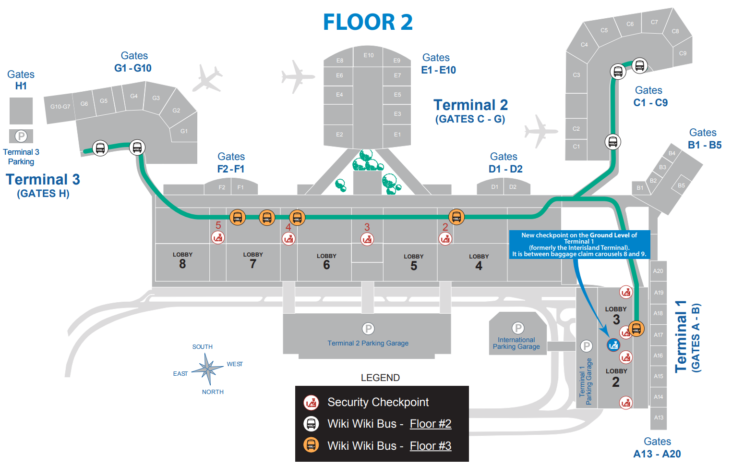 Daniel K Inouye International Airport Terminal Maps Images And Photos   Daniel K. Inouye International Airport Map 1 732x468 