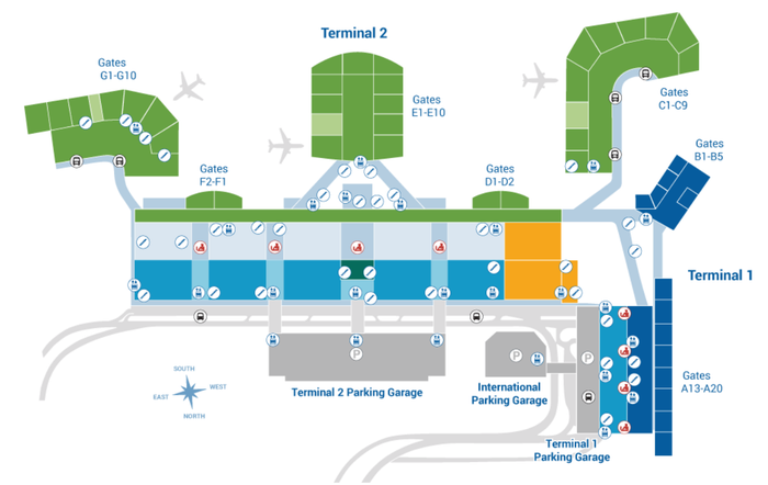 Daniel K. Inouye International Airport Map Daniel K. Inouye International Airport Map