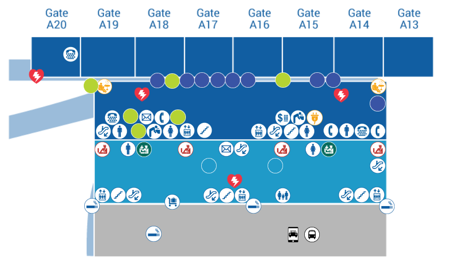 Daniel K. Inouye Airport Terminal Map