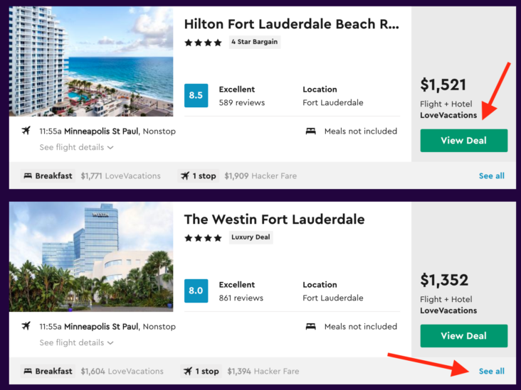 Momondo Vacation Packages search results Momondo Vacation Packages search results