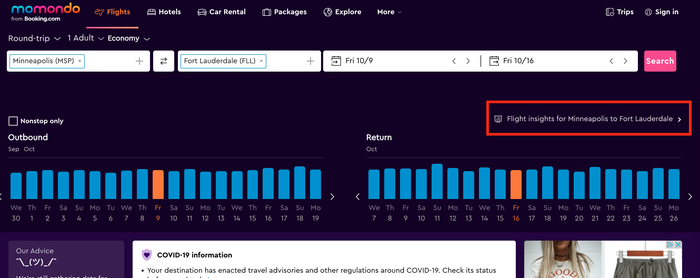 Momondo flight insights