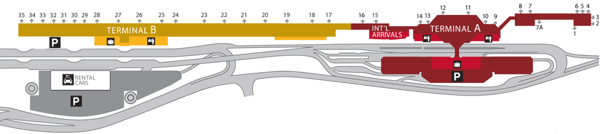 San Jose International Airport Terminal Map