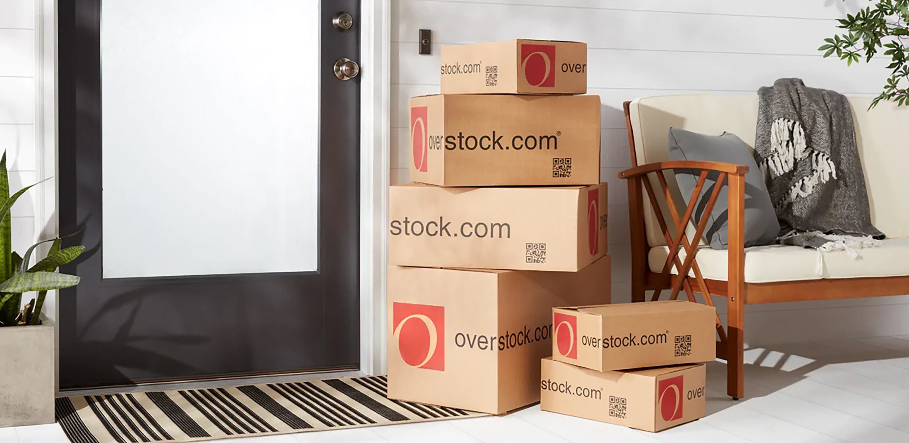 Overstock boxes at door