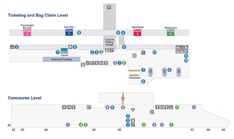 Raleigh-Durham International Airport [RDU] - Terminal Guide [2023]