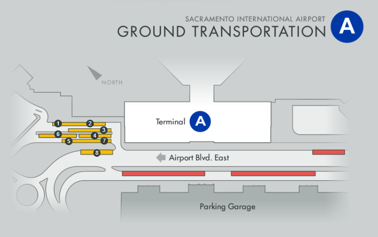 Sacramento International Airport Terminal A Ground Transportation