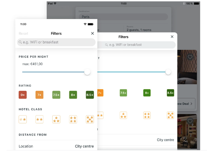 Trivago mobile app