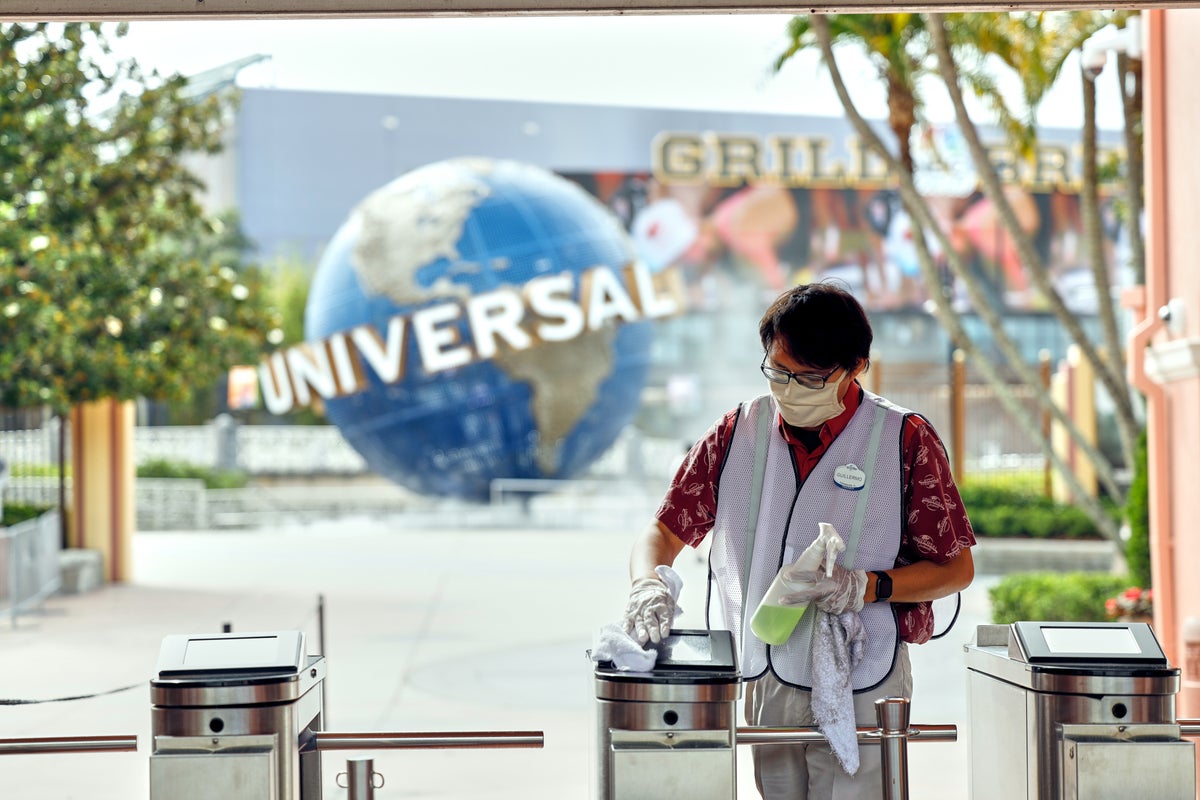 Universal Orlando Reopening Entrance Gates