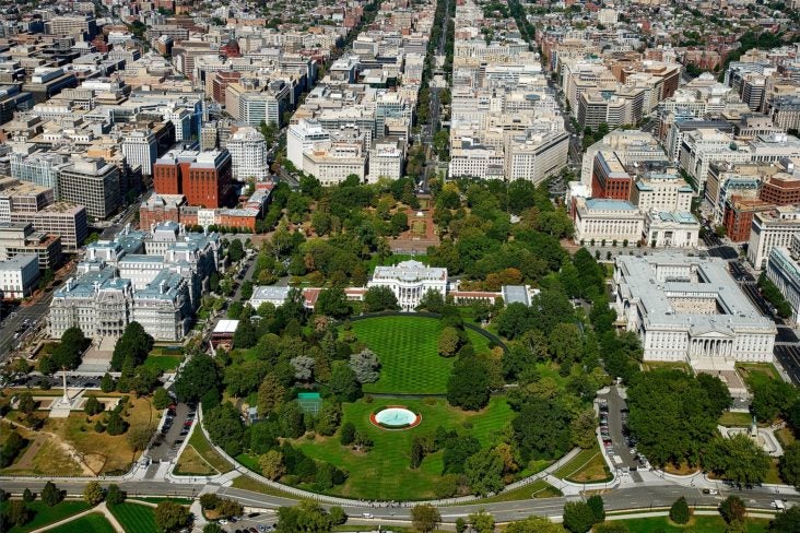 Washington DC Aerial View Washington DC Aerial View