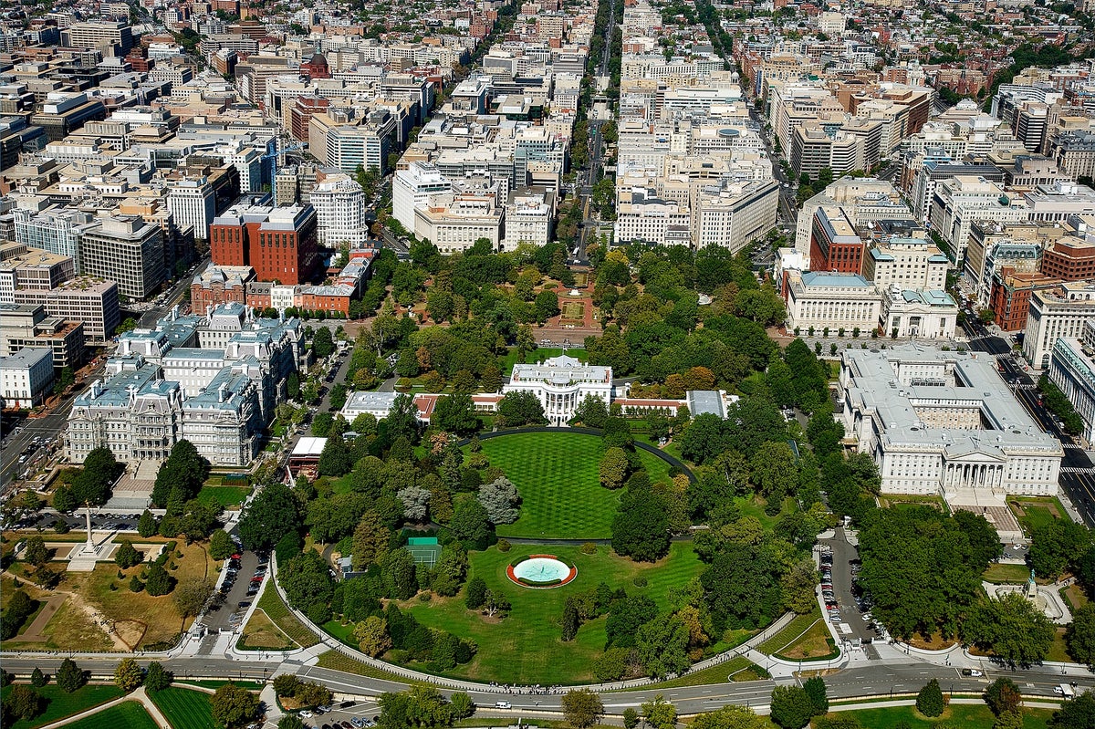 Washington DC Aerial View