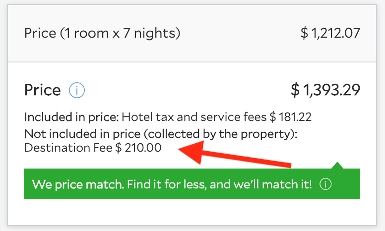 Agoda hotel fees