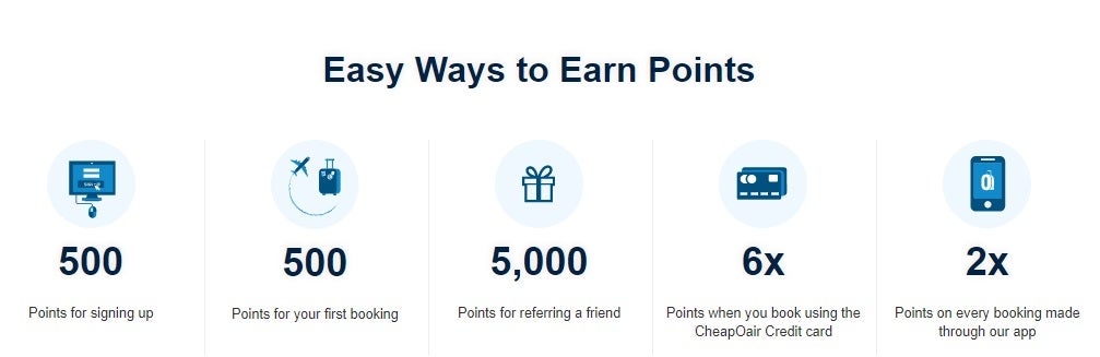 CheapOair rewards earn