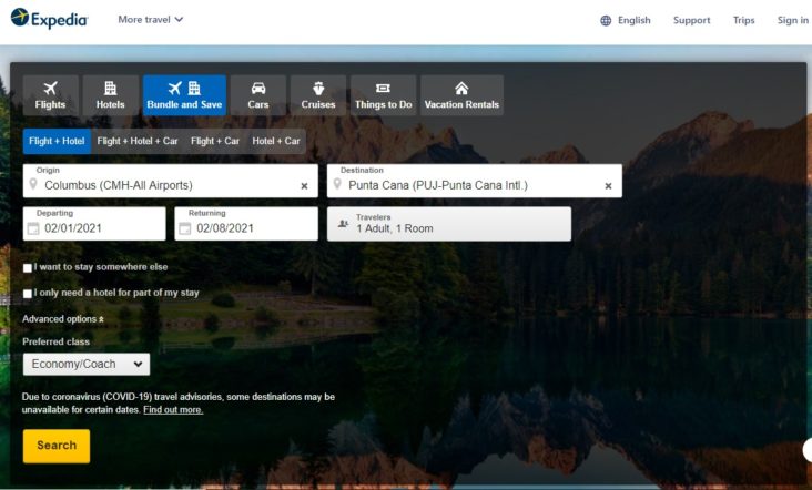 Expedia Bundle Save