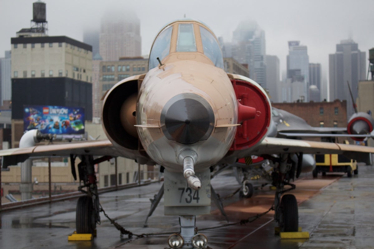 F 21A Kfir at the Intrepid Sea Air Space Museum in New York