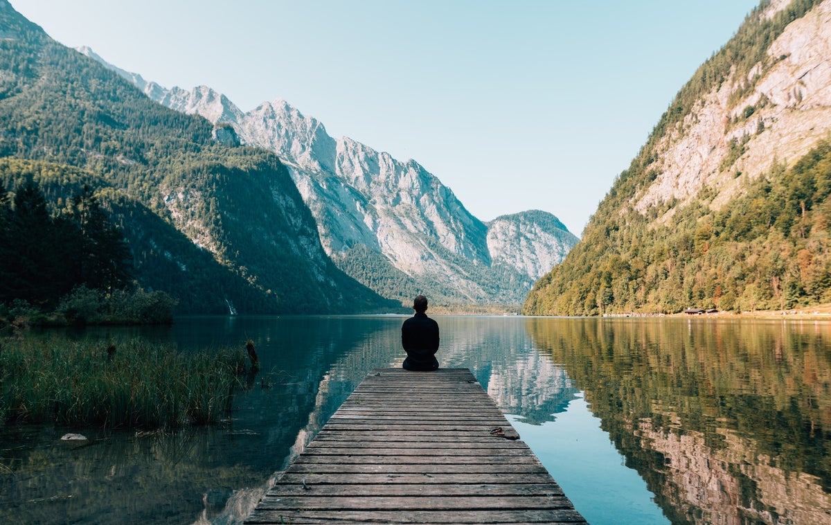 German Mountains and Lake