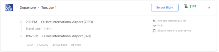 Google Flights PNC Comparison Google Flights PNC Comparison