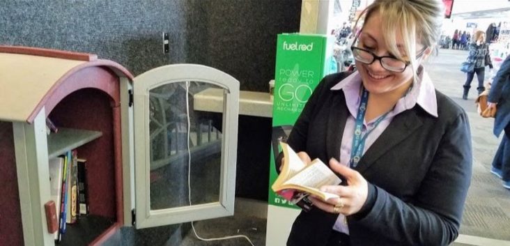 HOU airport little free library HOU airport little free library