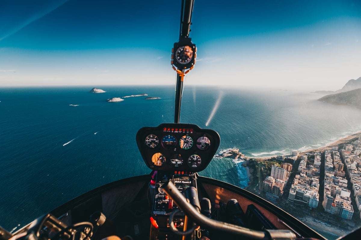Helicopter over Rio de Janeiro Helicopter over Rio de Janeiro