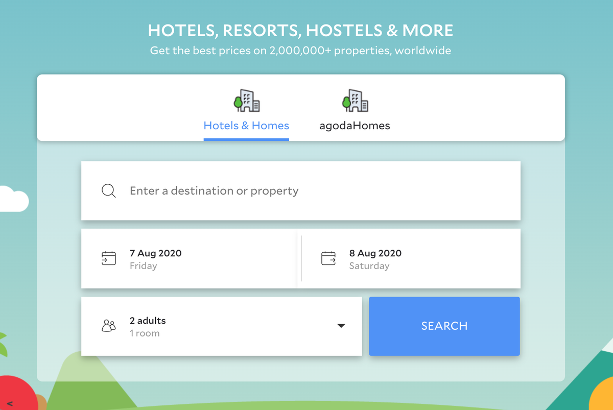 How to search for a hotel on Agoda