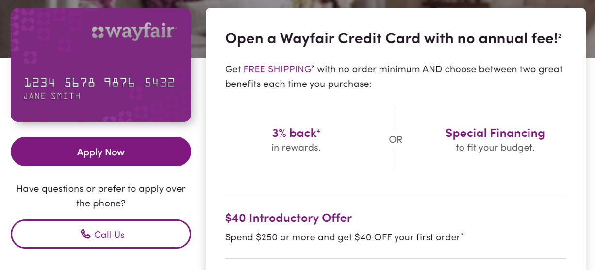 Wayfair Business Credit Card Capital One