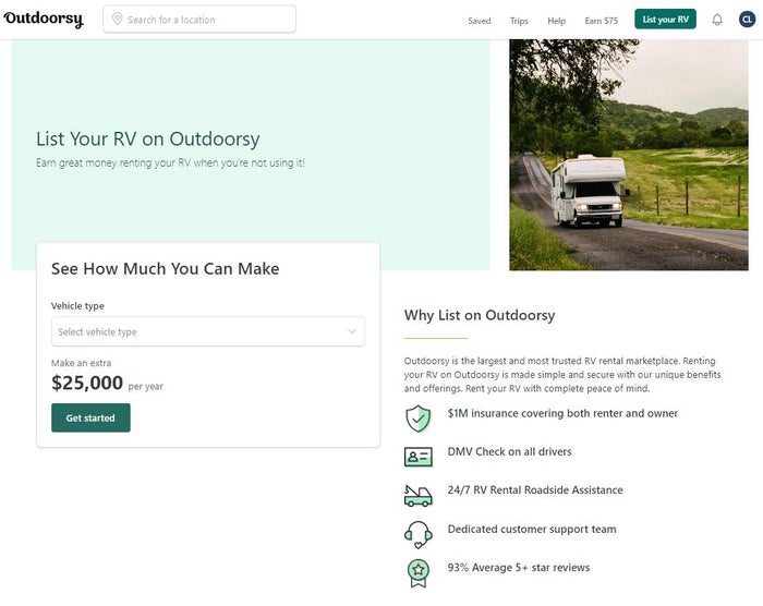 Outdoorsy RV Owner