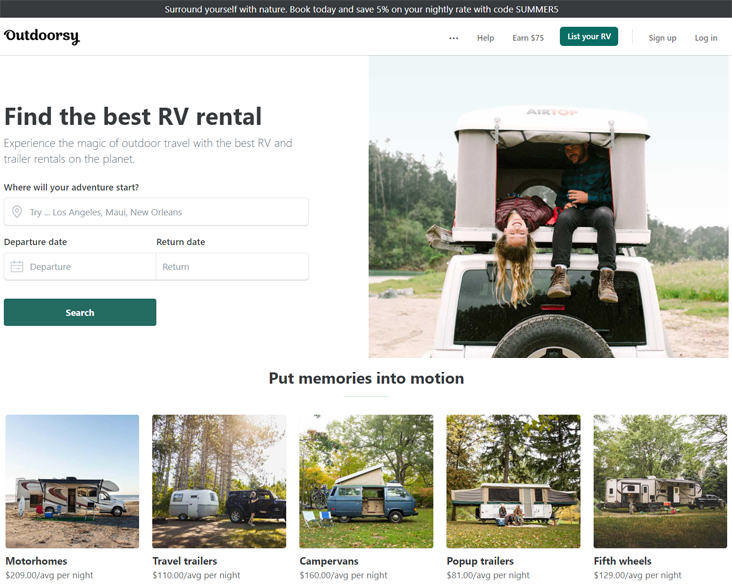 Outdoorsy RV Rental Marketplace - The Ultimate Guide [2020]
