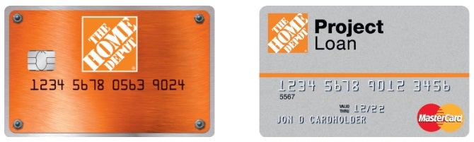 The Home Depot personal credit cards The Home Depot personal credit cards