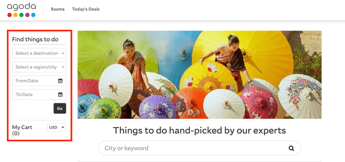 Agoda Things to do via Viator