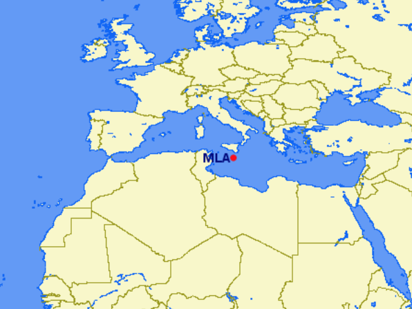 Air Malta hubs