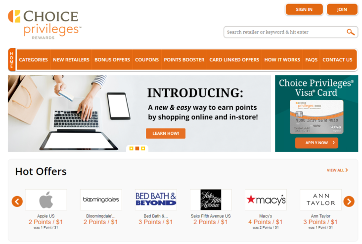 Choice Privileges Online Mall Choice Privileges Online Mall