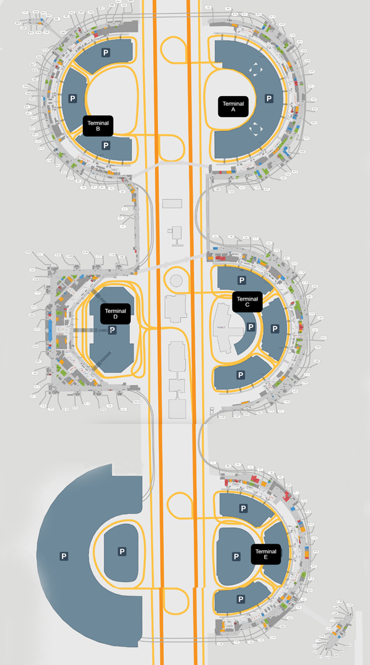 DFW Airport Map Guide Map